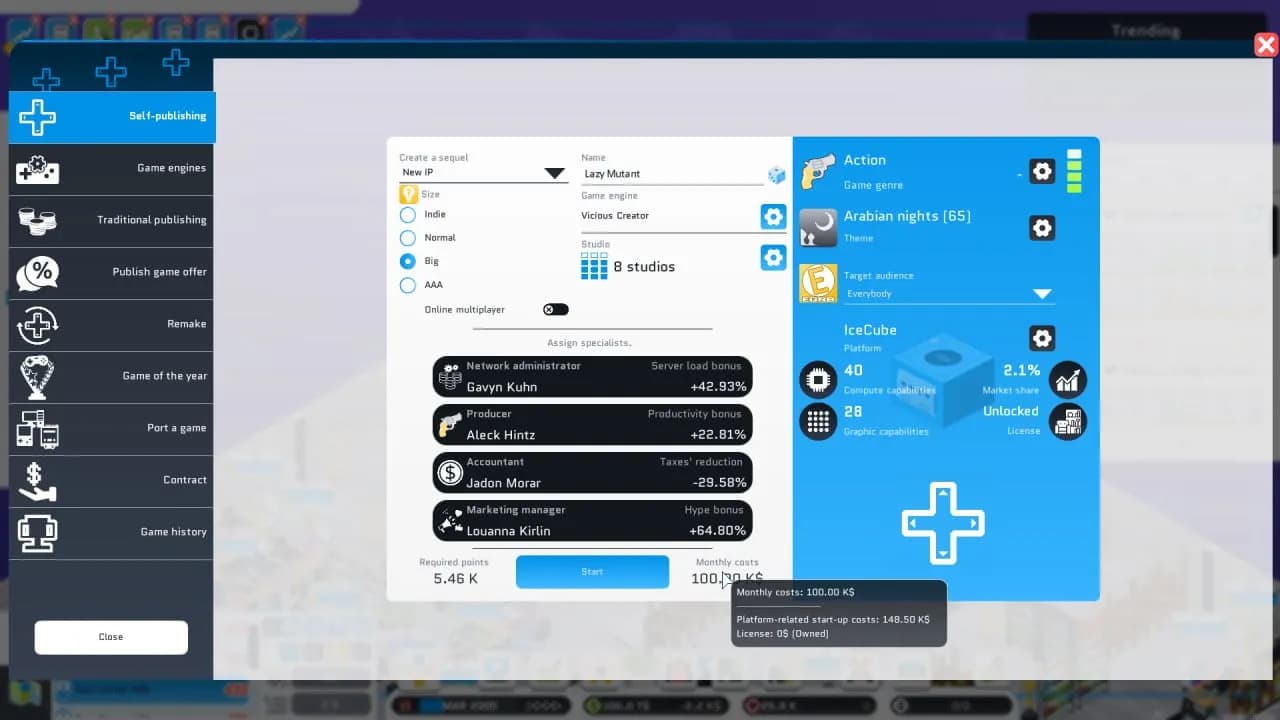 City Game Studio: a tycoon about game dev — скриншот 5