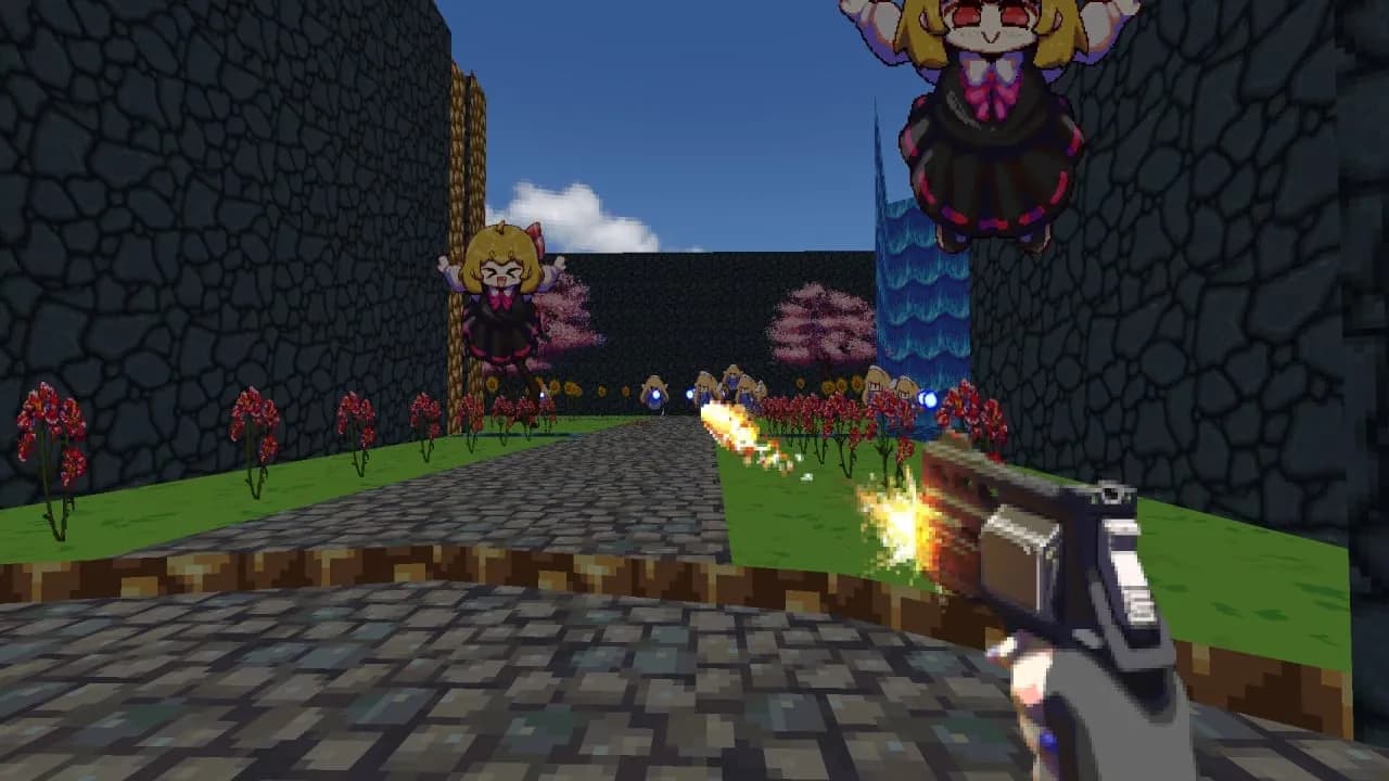 I Am Sakuya: Touhou FPS Game — скриншот 1