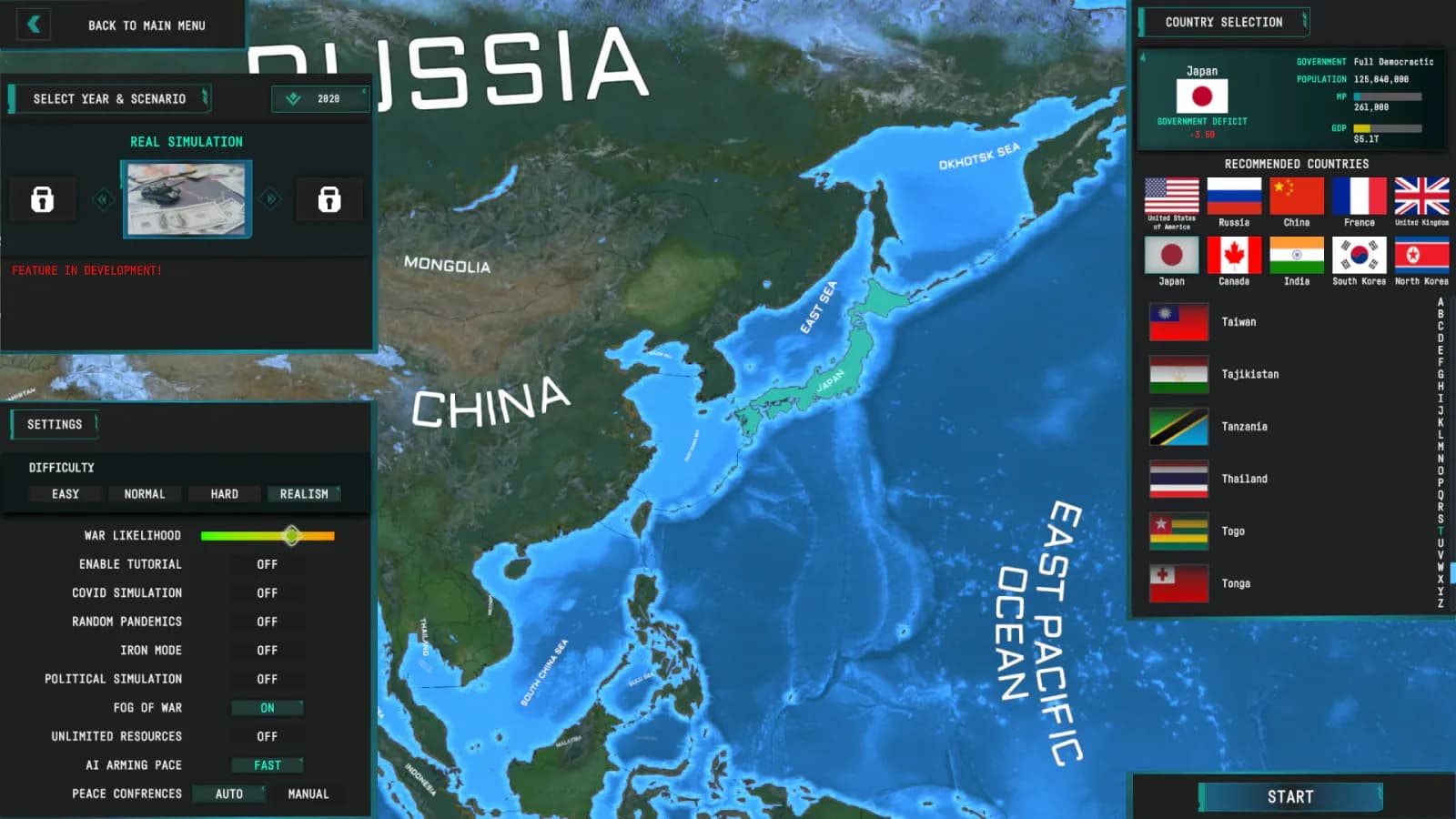 World Warfare and Economics — скриншот 1