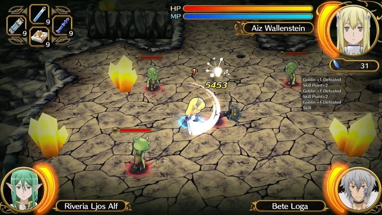 Is It Wrong to Try to Pick Up Girls in a Dungeon? Infinite Combate — скриншот 8