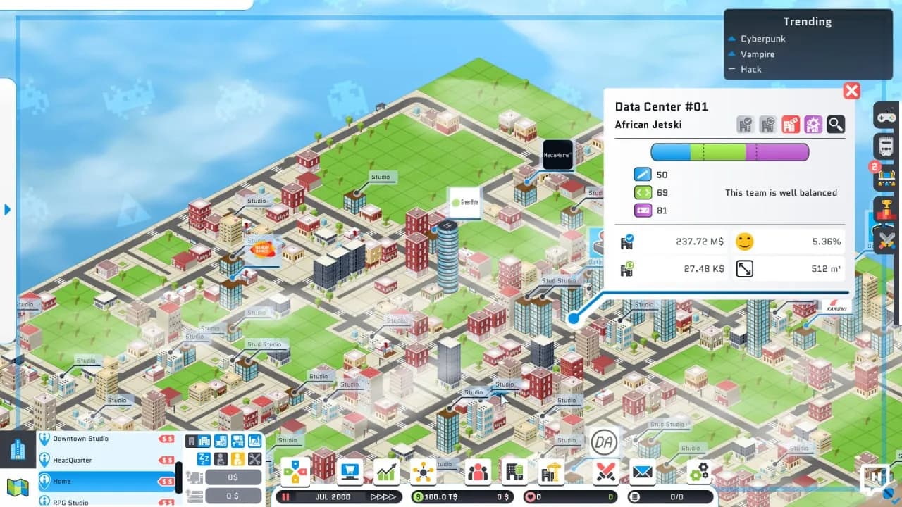 City Game Studio: a tycoon about game dev — скриншот 1