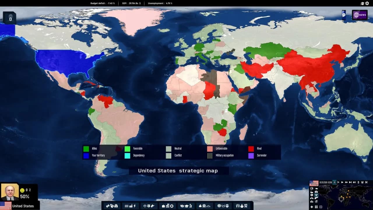 Geo-Political Simulator 2026 Edition — скриншот 6