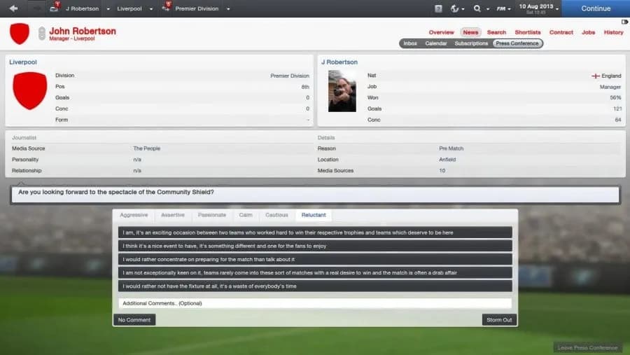Football Manager 2013 — скриншот 2