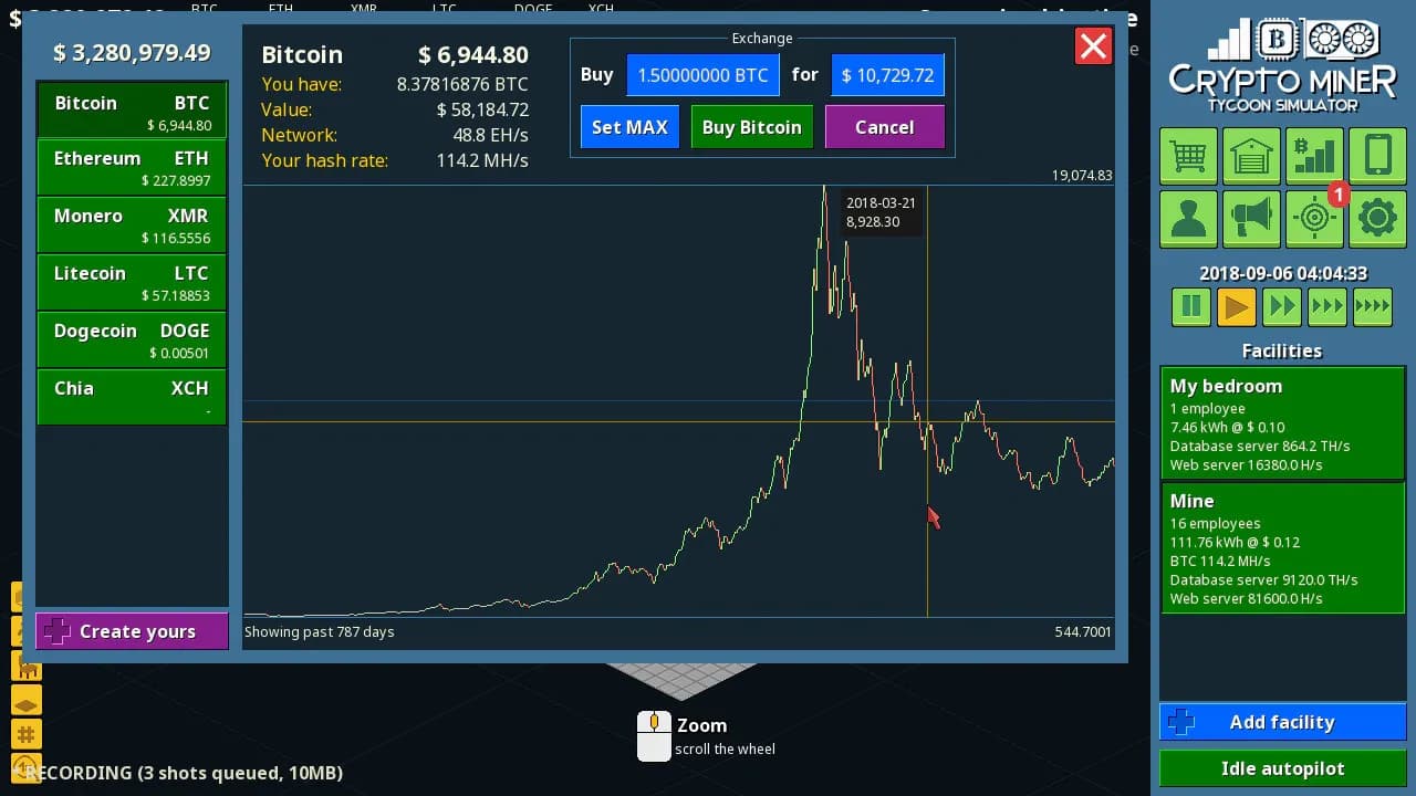 Crypto Miner Tycoon Simulator — скриншот 3