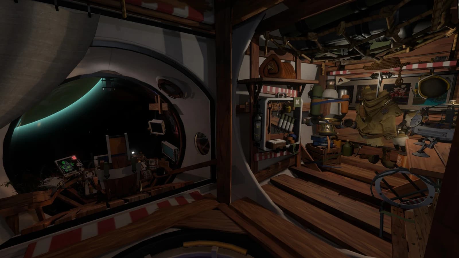 Внутри корабля Outer Wilds