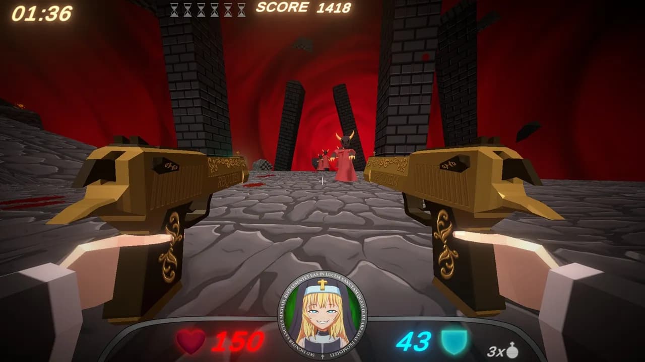 Guns and Nuns Storming Hell — скриншот 1