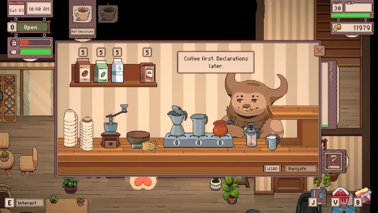 Tailside: Cozy Cafe Sim — скриншот 1