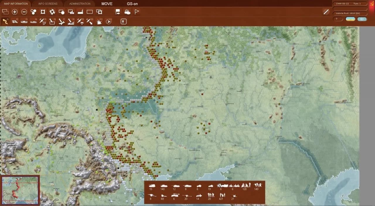 Gary Grigsby's War in the East — скриншот 1