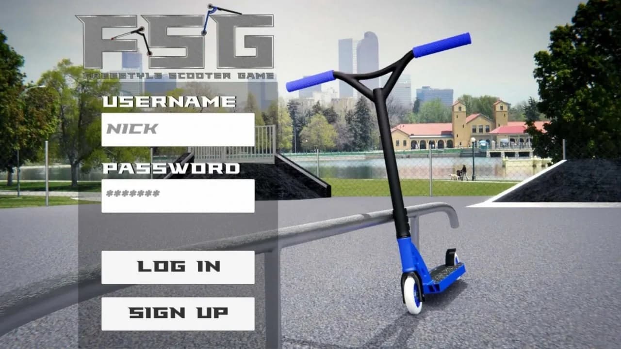 Freestyle Scooter Game — скриншот 1