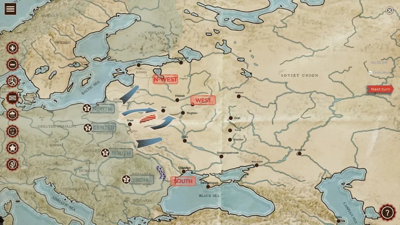 Cauldrons of War - Barbarossa — скриншот 1