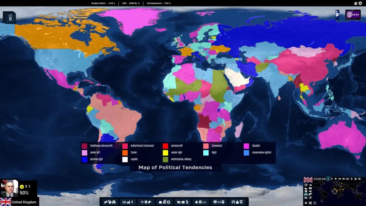 Geo-Political Simulator 2026 Edition — скриншот 3