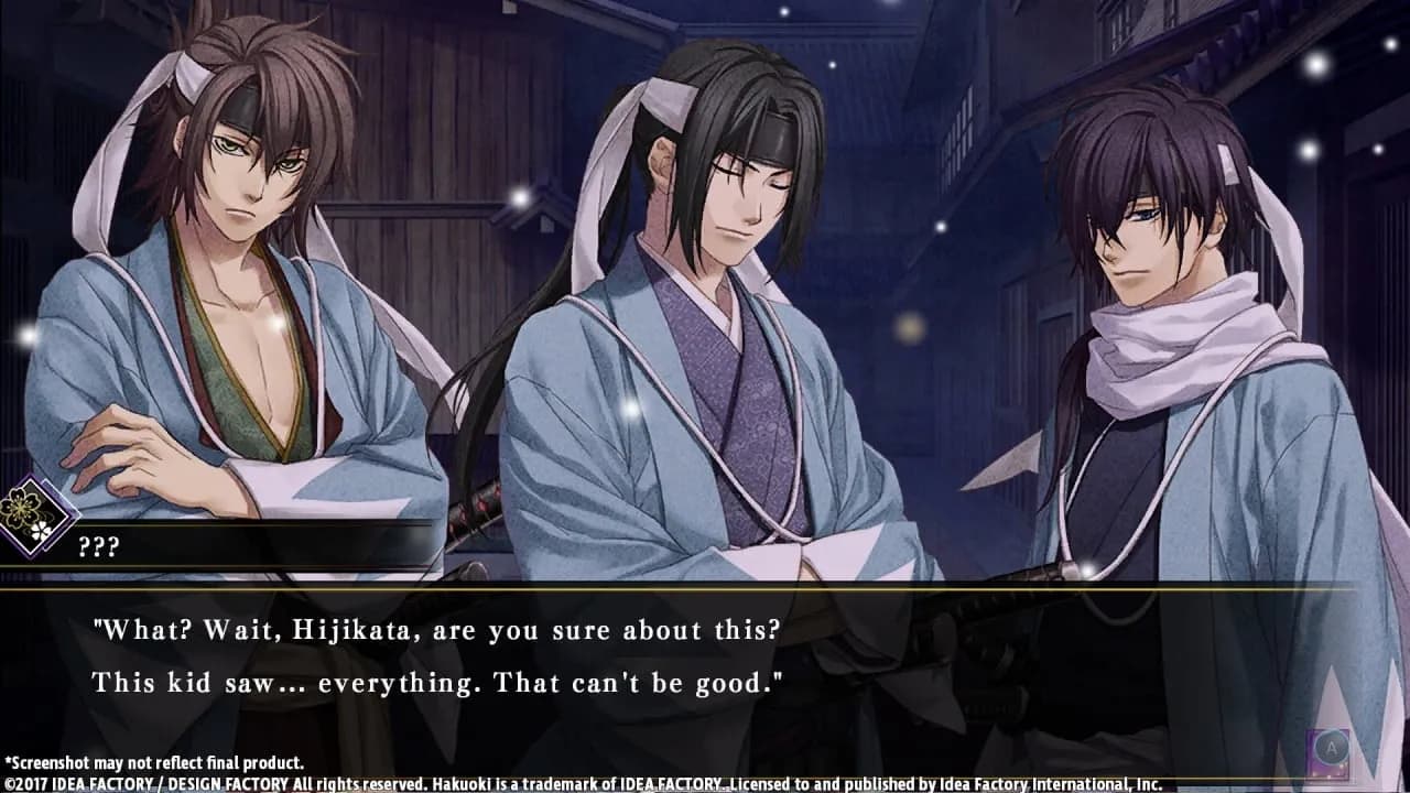 Hakuoki: Kyoto Winds — скриншот 4
