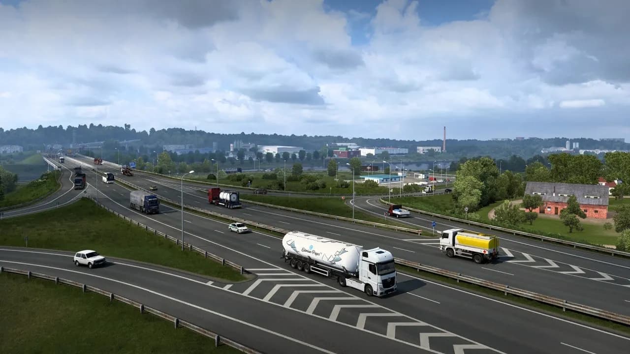 Euro Truck Simulator 2 - Beyond the Baltic Sea — скриншот 6