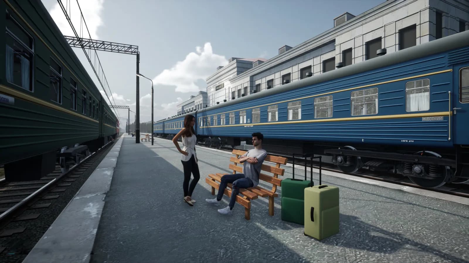 Train Travel Simulator — скриншот 1