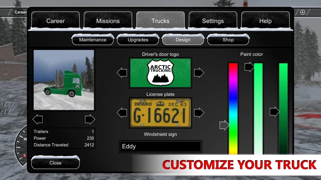 Arctic Trucker Simulator — скриншот 2