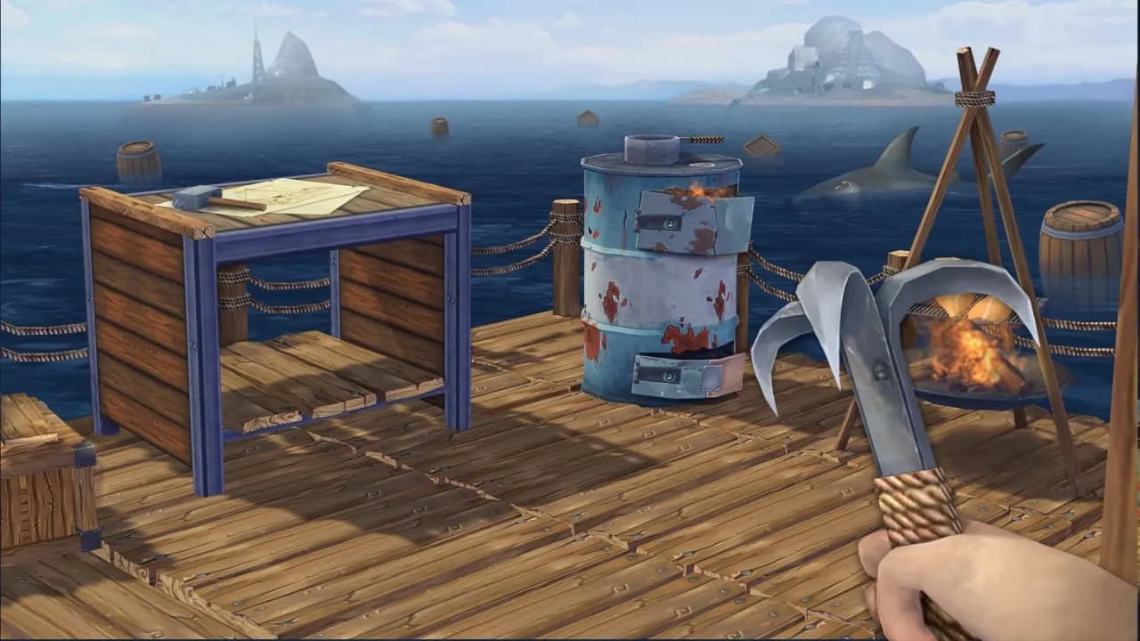 Ocean Nomad: Survival on Raft — скриншот 1