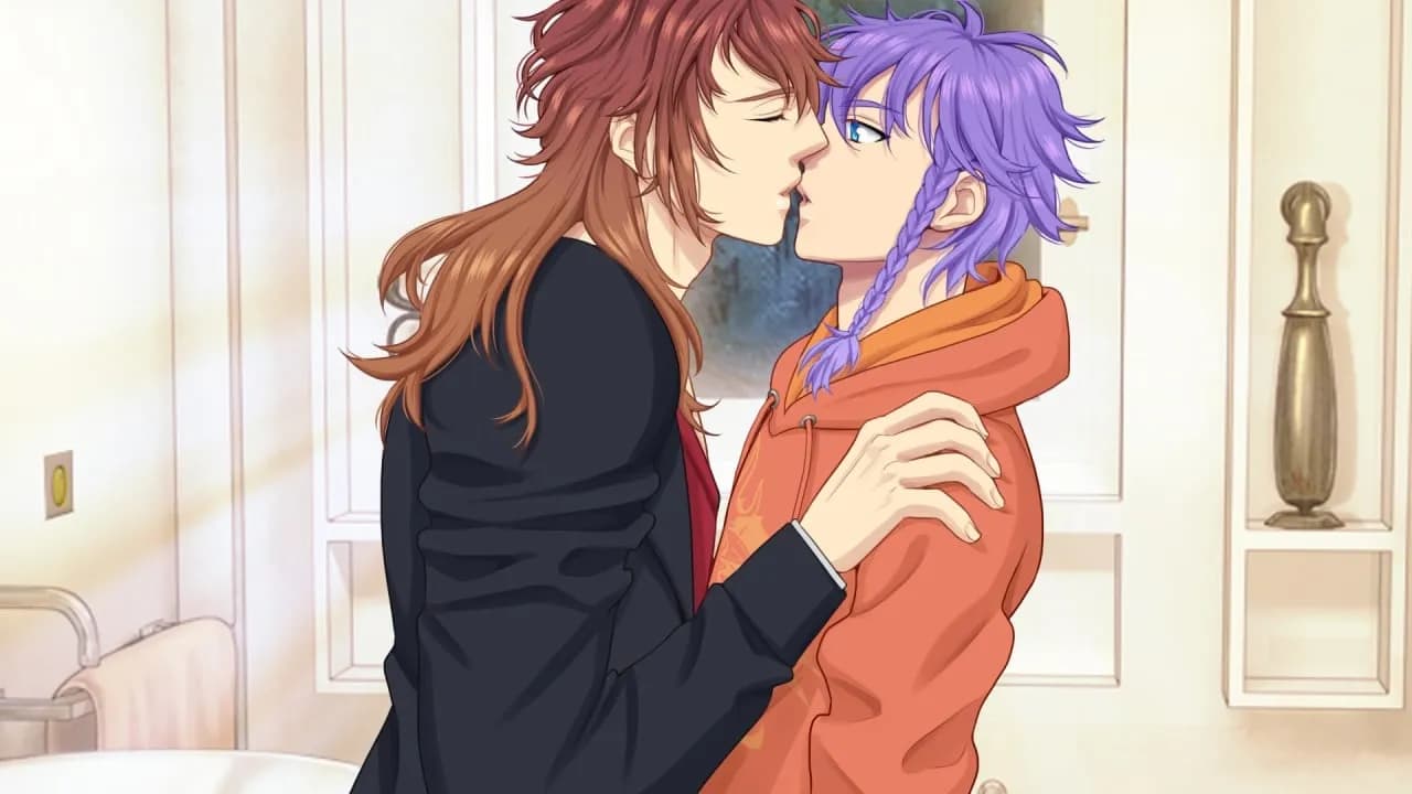 Sentimental Trickster: Yaoi BL Gay Visual Novel — скриншот 1