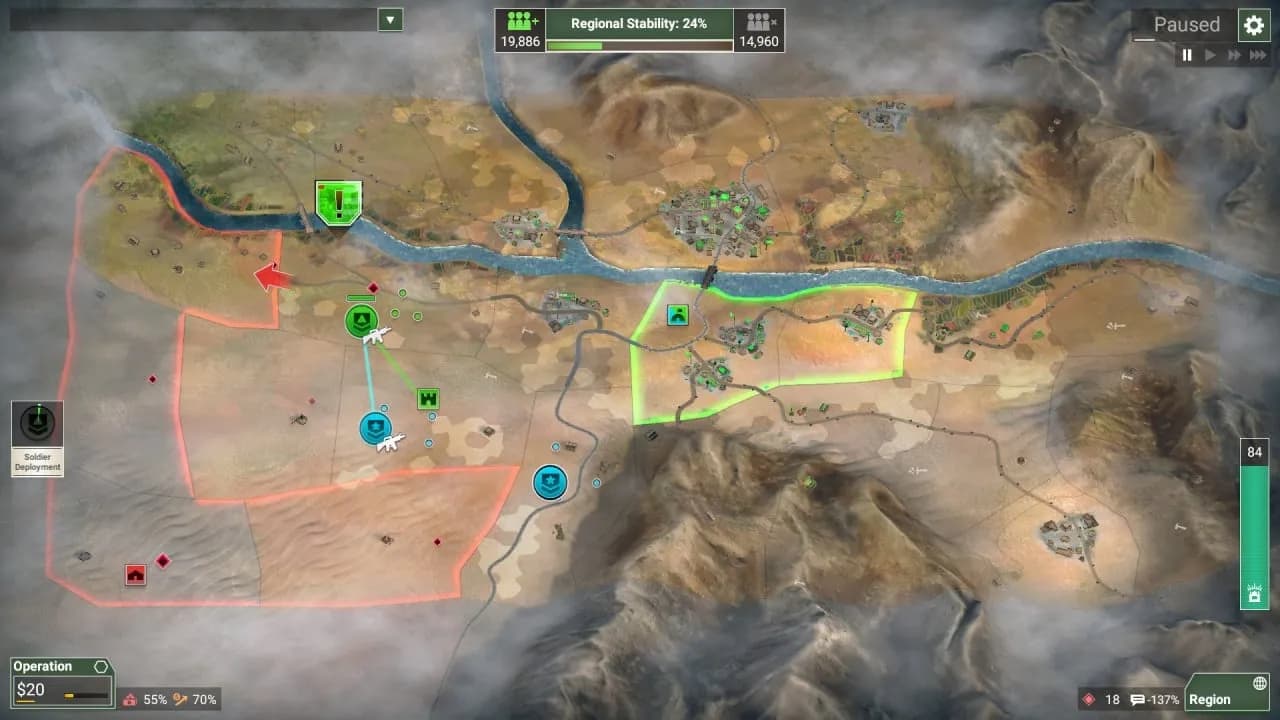 Rebel Inc: Escalation — скриншот 6