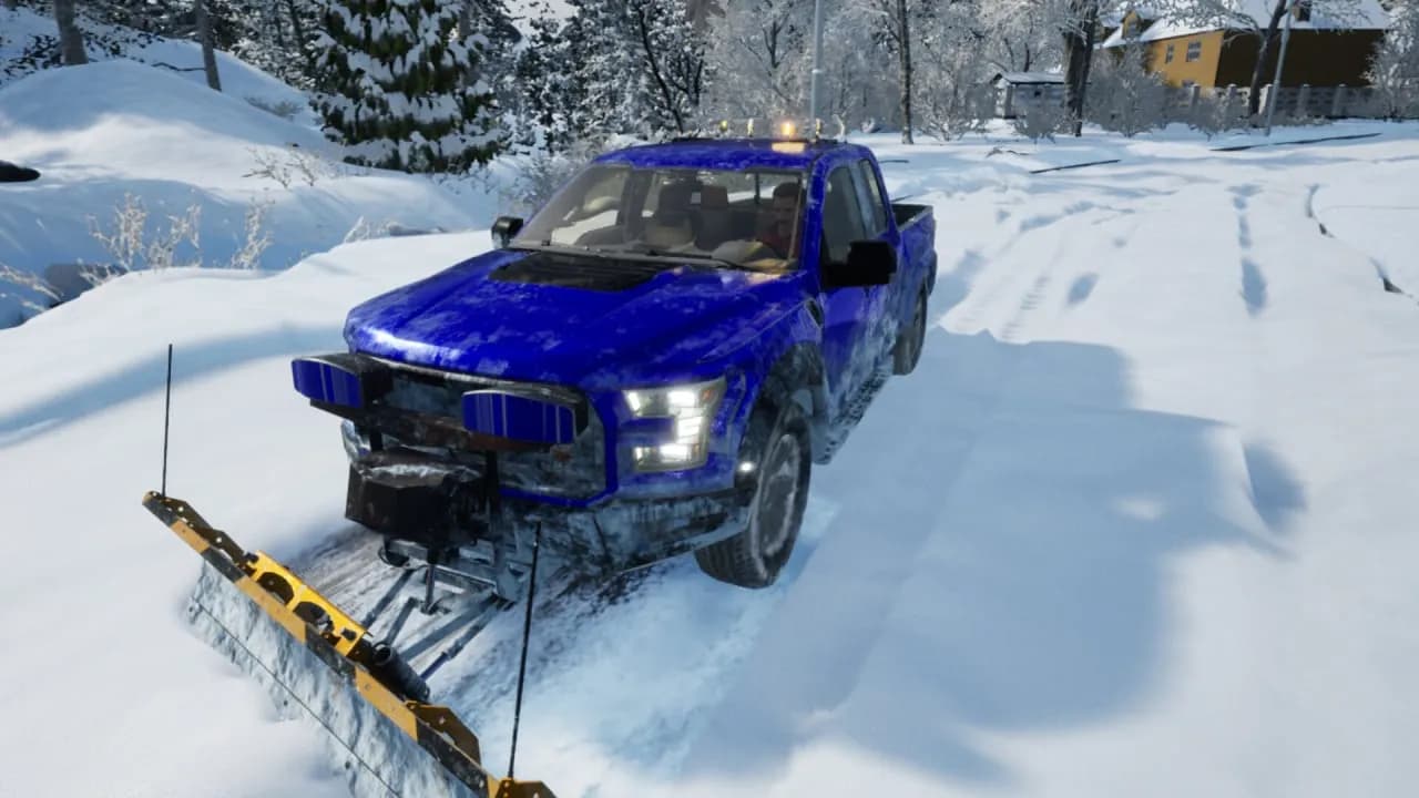 Snow Plowing Simulator — скриншот 1