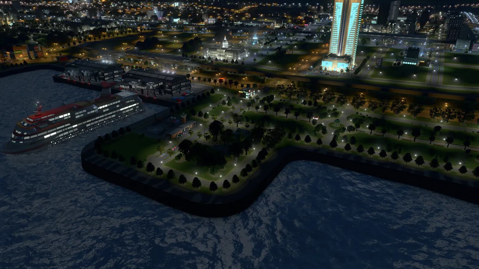 Cities: Skylines Sunset Harbor — скриншот 1