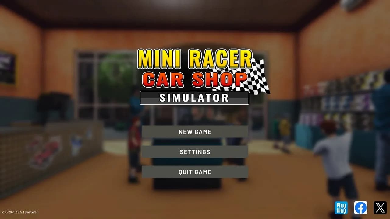 Mini Racer Car Shop Simulator — скриншот 1
