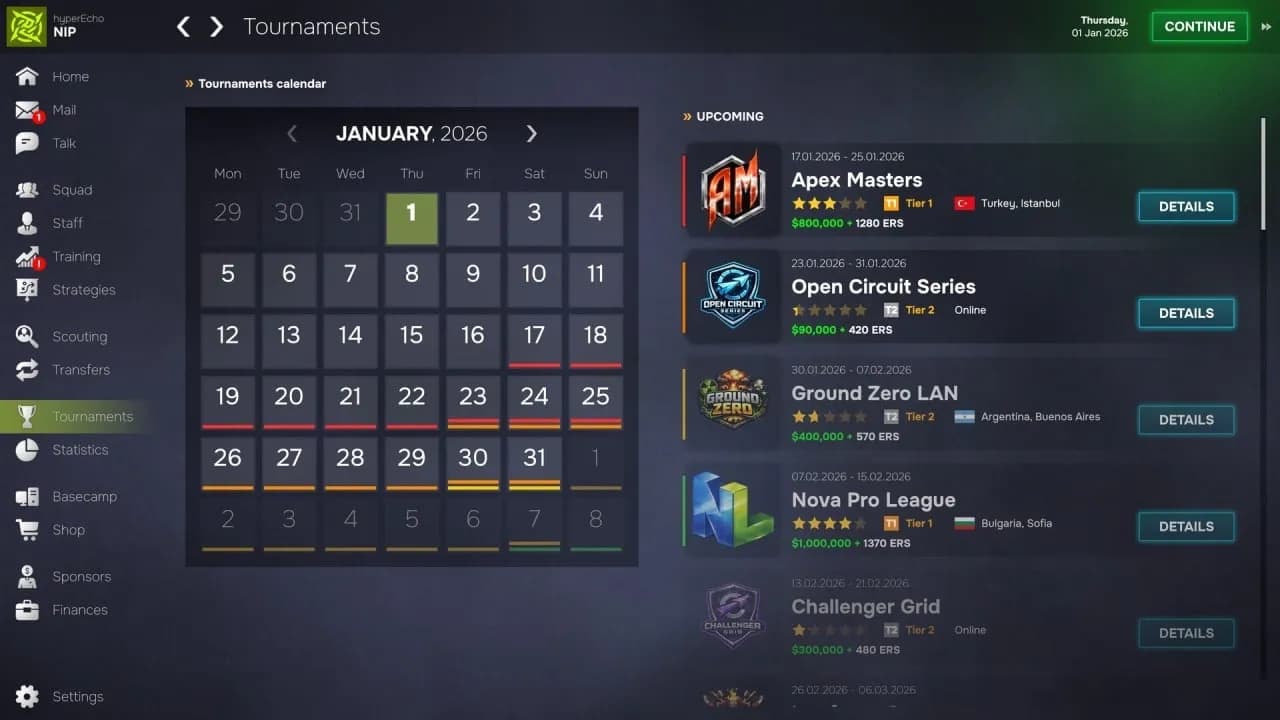 Esports Manager 2026 — скриншот 6