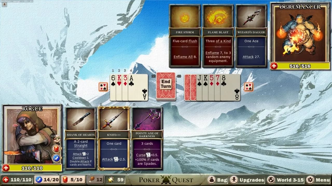 Poker Quest: Swords and Spades — скриншот 4