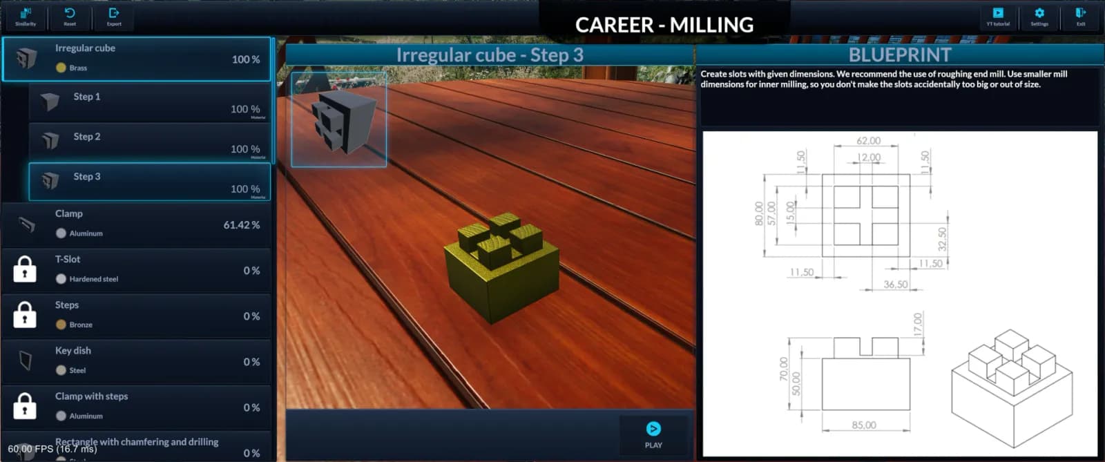 Milling Machine Simulator 3D — скриншот 1