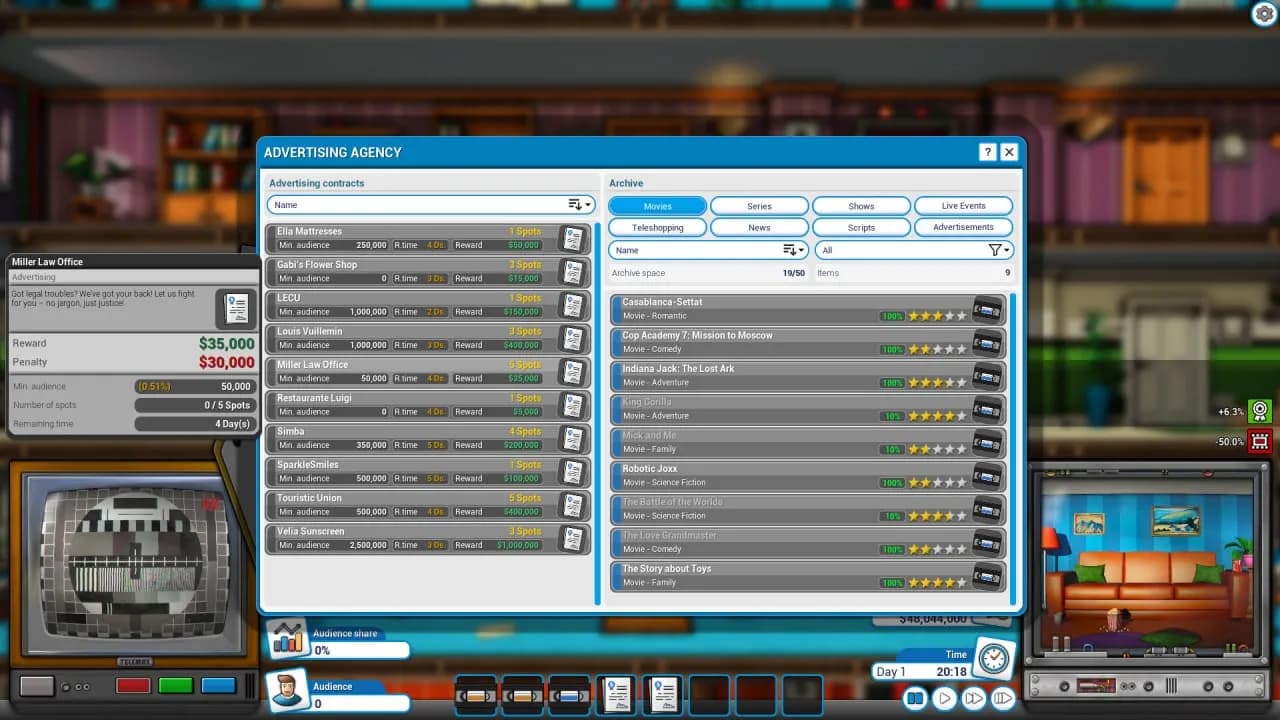 Mad Television Tycoon — скриншот 5