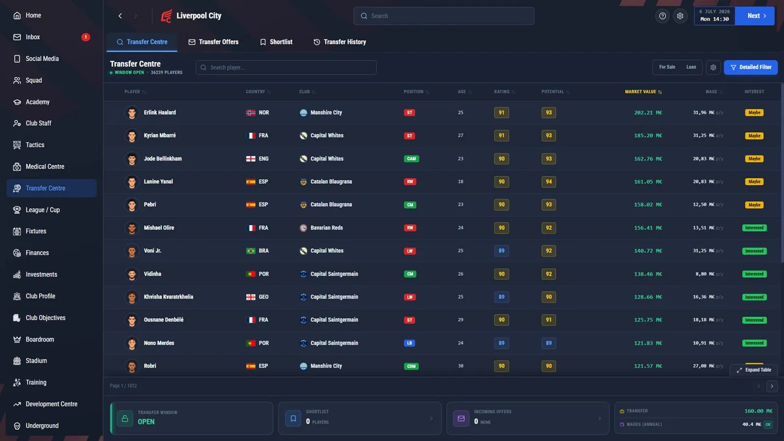 Pro Soccer Manager 27 — скриншот 7