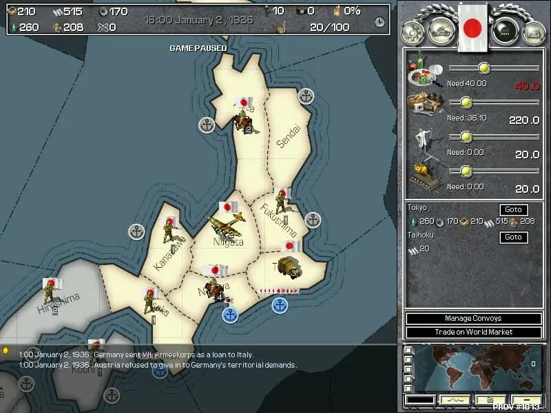 Hearts of Iron — скриншот 6