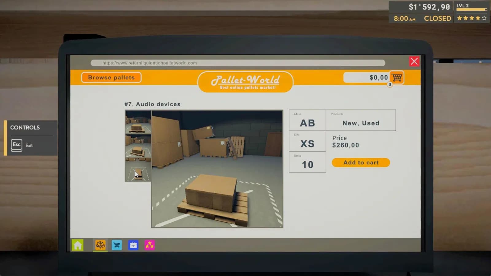 Returns Outlet Simulator — скриншот 1