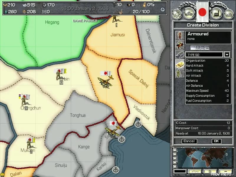 Hearts of Iron — скриншот 2