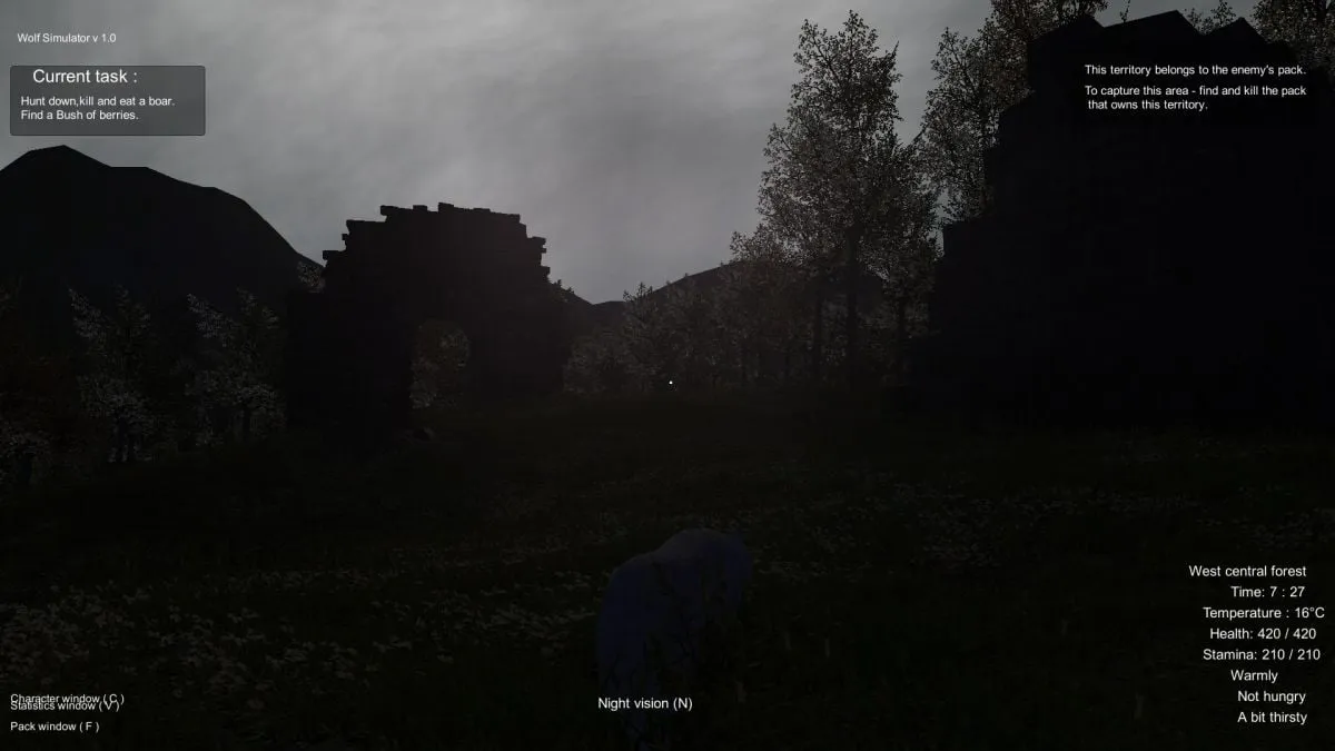 Wolf Simulator — скриншот 1