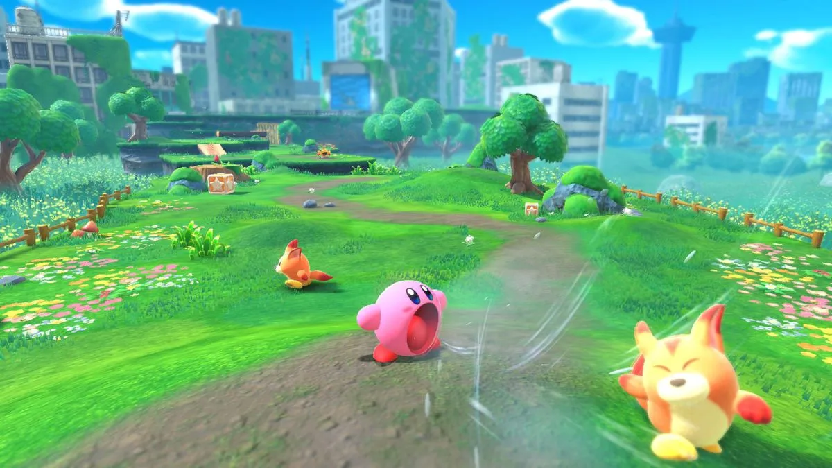 Kirby and the Forgotten Land — скриншот 1