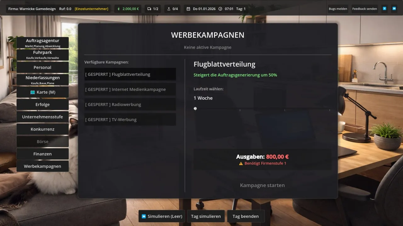 European Logistics Tycoon — скриншот 1