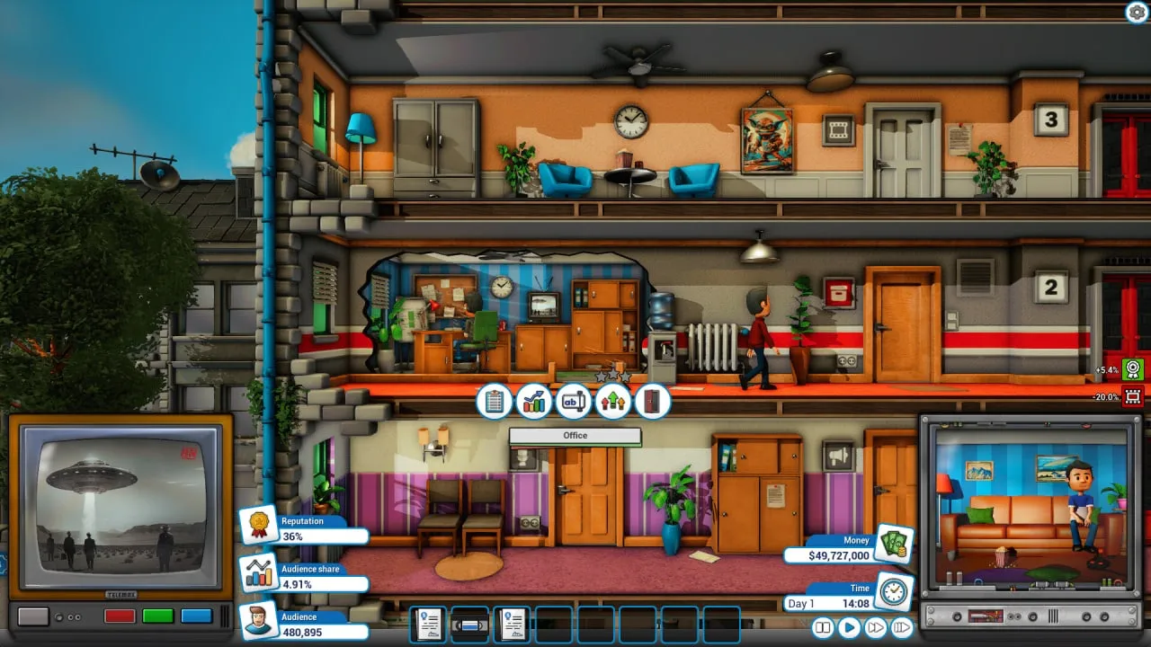 Mad Television Tycoon — скриншот 1