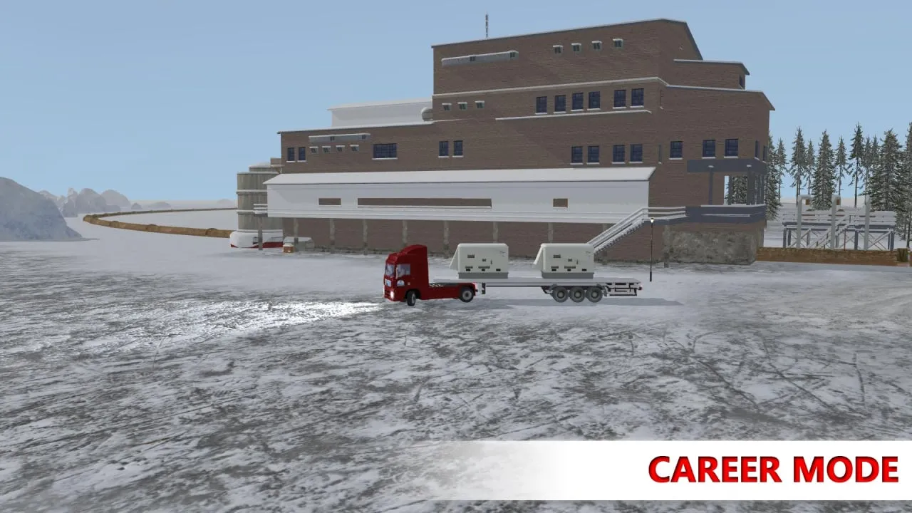 Arctic Trucker Simulator — скриншот 1