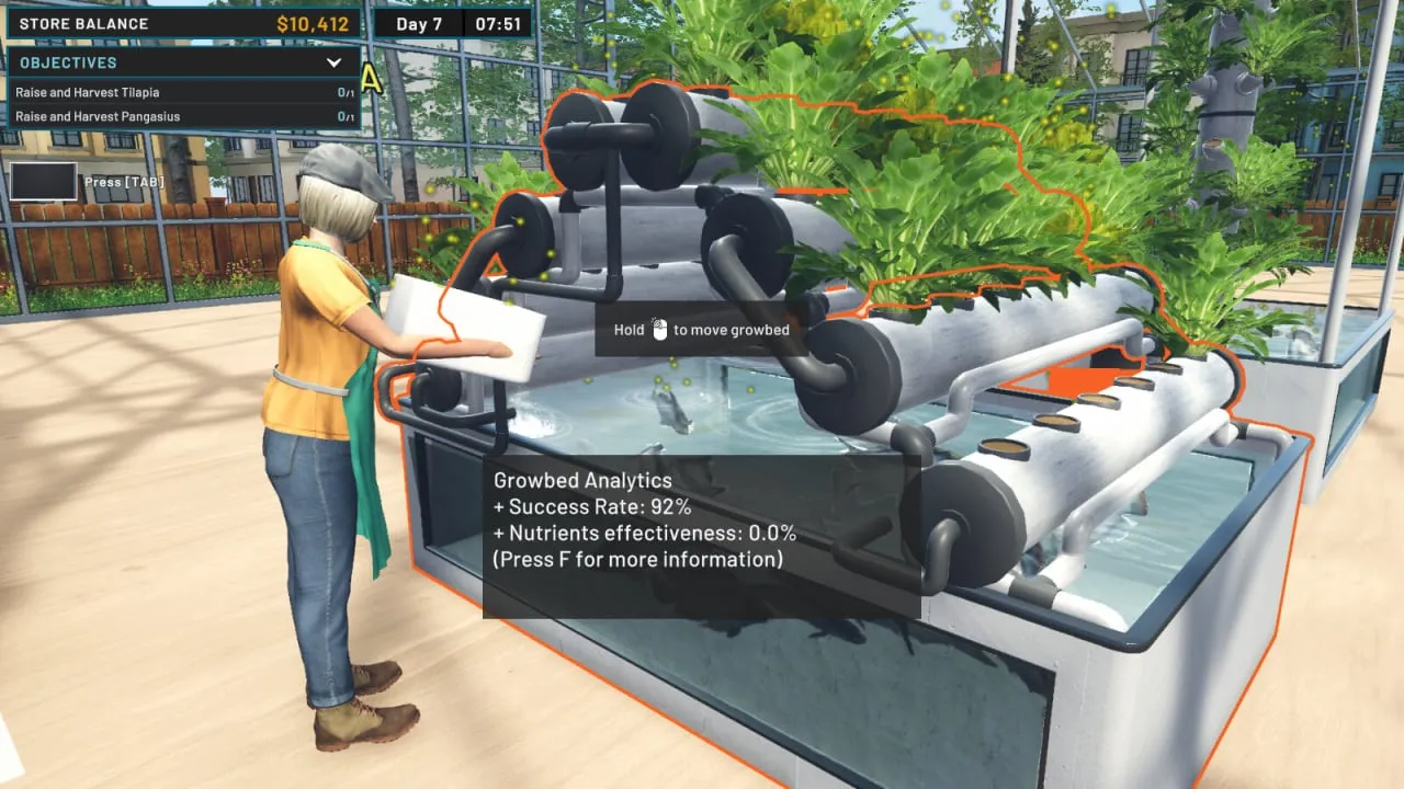 Hydroponics Farm and Store Simulator — скриншот 1
