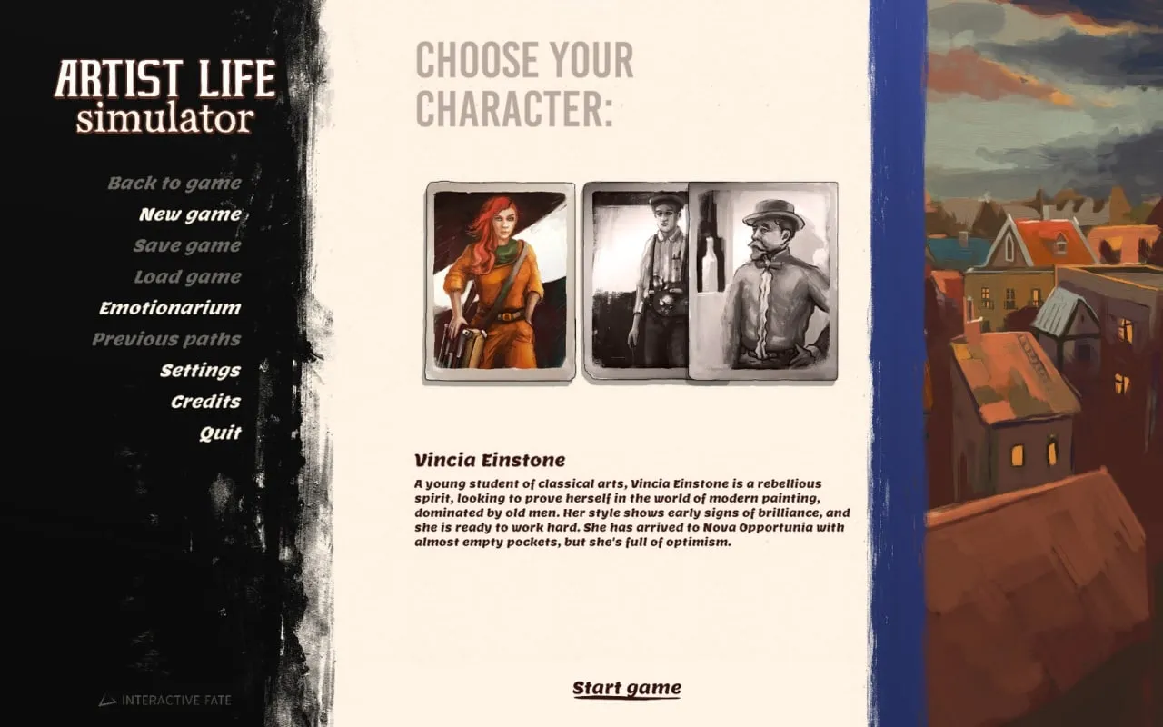 Artist Life Simulator — скриншот 1